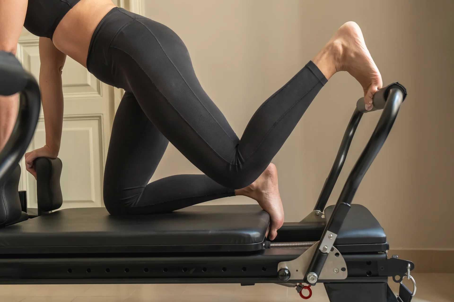 athletic woman doing a hip flexor lunge stretch on 2026 03 25 07 00 25 utc